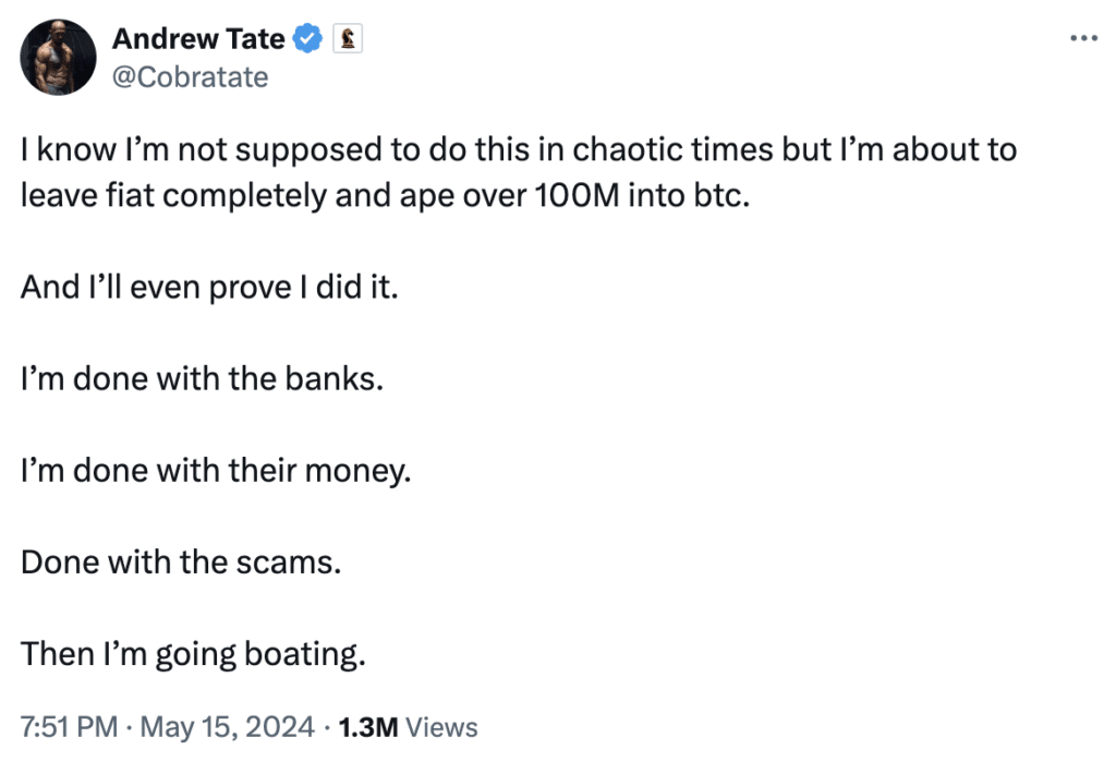 andrew tate tweet.