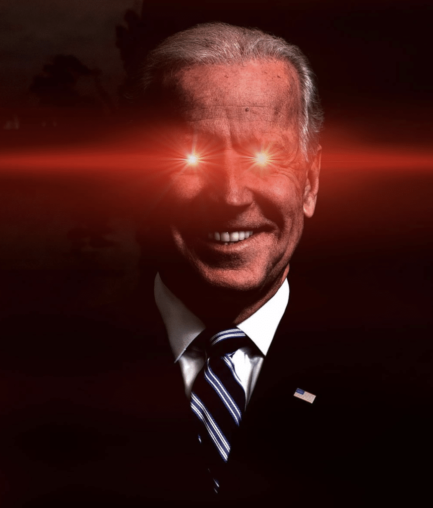 joe biden laser ogen x