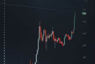 Analyzing a bullish financial chart highlighting a significant upward trend in the market.