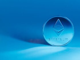 Ethereum munt in close-up