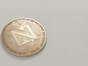 A detailed close-up image of a Zcoin cryptocurrency against a neutral background.